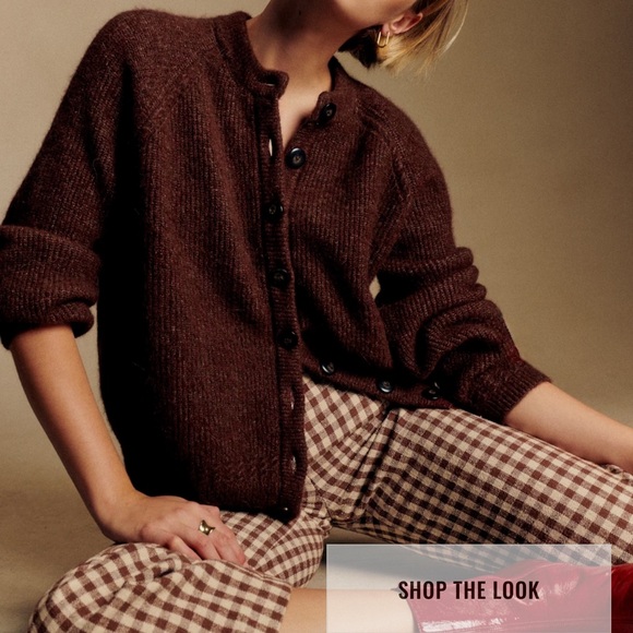 **NWT** Sézane Othello Cardigan in Mocha, Size Small - Picture 1 of 7